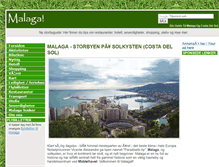 Tablet Screenshot of malaga.webby.no